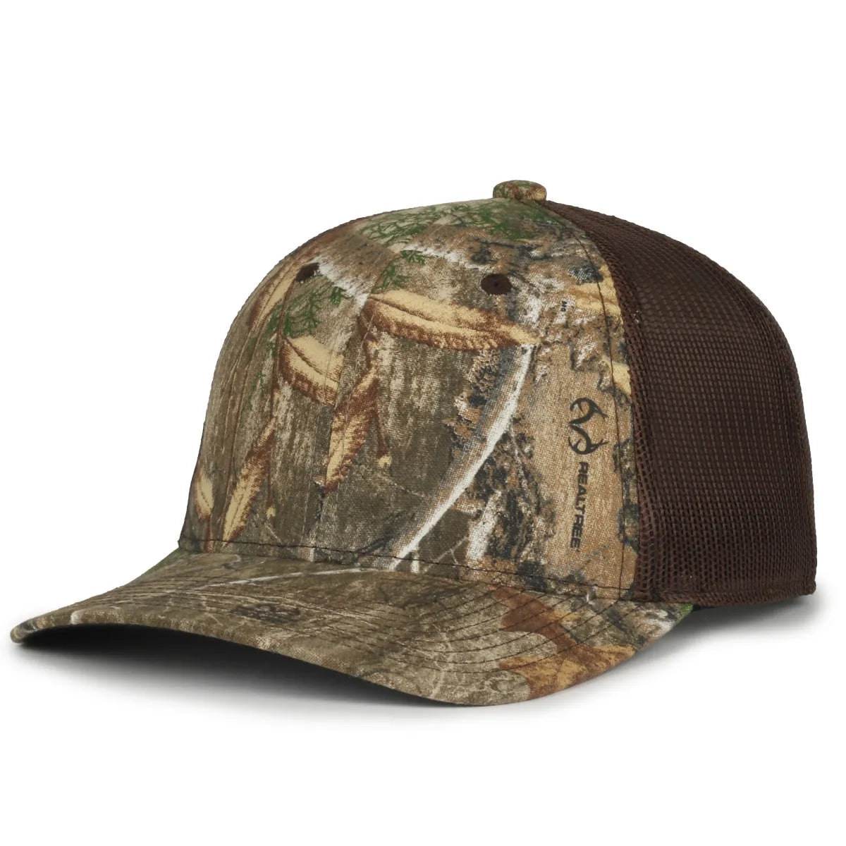 Outdoor Cap MB2020CAMO Canvas Camo Contrast Structured Trucker Hat Unisex Accessories Hats & Caps