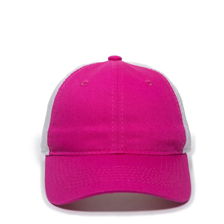 Outdoor Cap FWT-130L Garment Washed Cotton Twill Unstructured Trucker Hat Unisex Accessories Hats & Caps