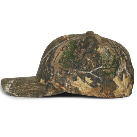 Outdoor Cap MB2021CAMO Canvas Camo Structured Solid Back Hat Unisex Accessories Hats & Caps