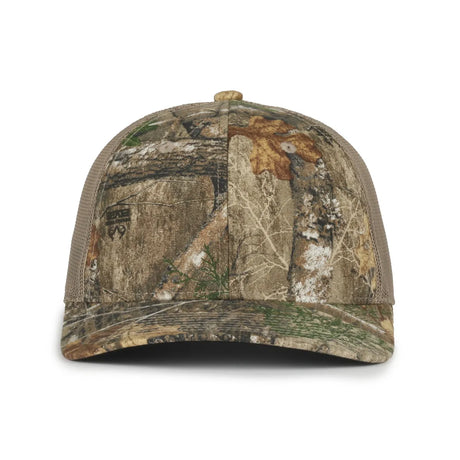 Outdoor Cap MB2020CAMO Canvas Camo Contrast Structured Trucker Hat Unisex Accessories Hats & Caps