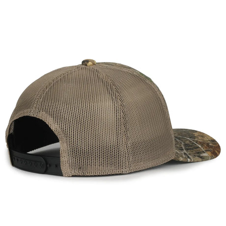 Outdoor Cap MB2020CAMO Canvas Camo Contrast Structured Trucker Hat Unisex Accessories Hats & Caps