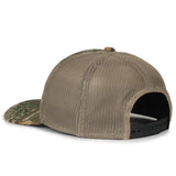 Outdoor Cap MB2020CAMO Canvas Camo Contrast Structured Trucker Hat Unisex Accessories Hats & Caps