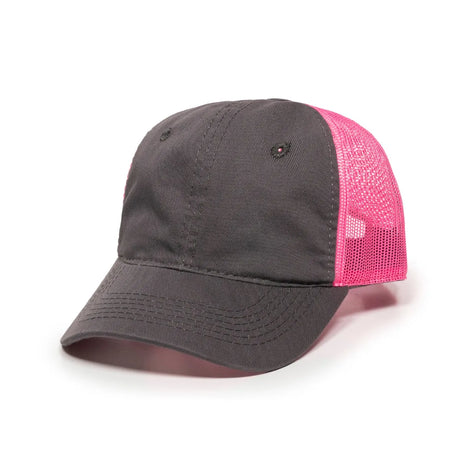 Outdoor Cap FWT-130L Garment Washed Cotton Twill Unstructured Trucker Hat Unisex Accessories Hats & Caps