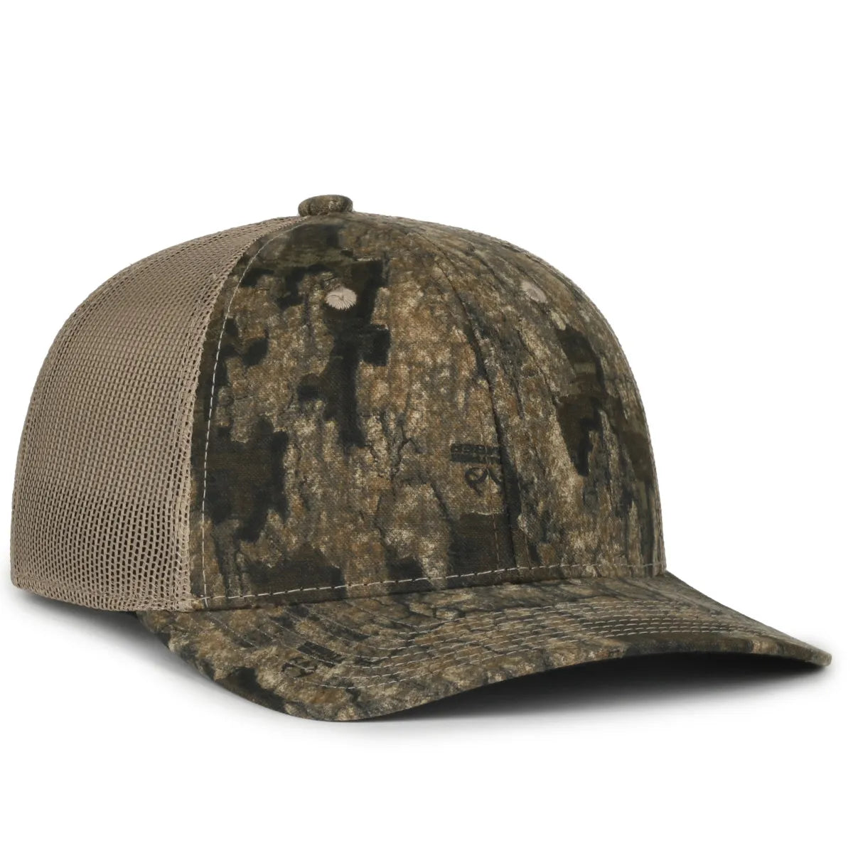 Outdoor Cap MB2020CAMO Canvas Camo Contrast Structured Trucker Hat Unisex Accessories Hats & Caps