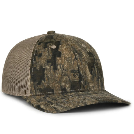 Outdoor Cap MB2020CAMO Canvas Camo Contrast Structured Trucker Hat Unisex Accessories Hats & Caps