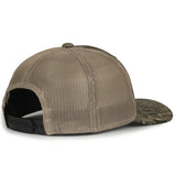 Outdoor Cap MB2020CAMO Canvas Camo Contrast Structured Trucker Hat Unisex Accessories Hats & Caps