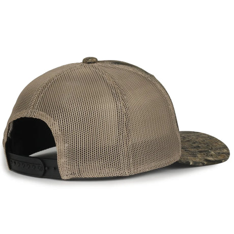 Outdoor Cap MB2020CAMO Canvas Camo Contrast Structured Trucker Hat Unisex Accessories Hats & Caps