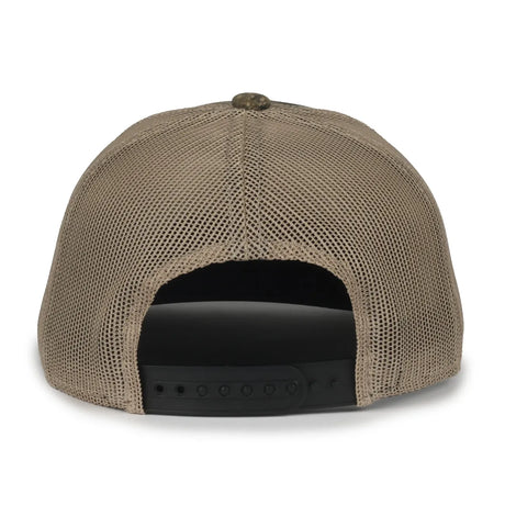 Outdoor Cap MB2020CAMO Canvas Camo Contrast Structured Trucker Hat Unisex Accessories Hats & Caps