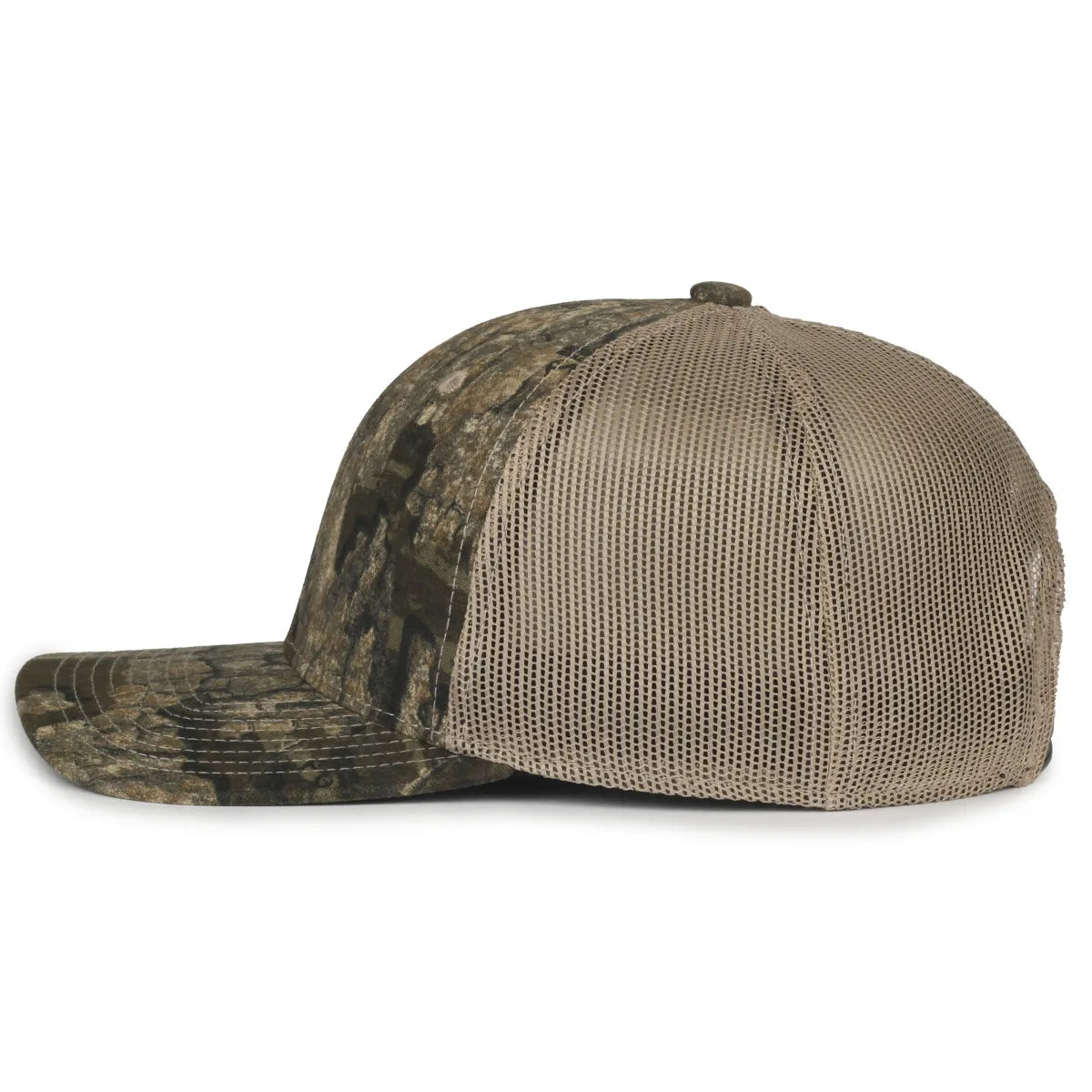 Outdoor Cap MB2020CAMO Canvas Camo Contrast Structured Trucker Hat Unisex Accessories Hats & Caps