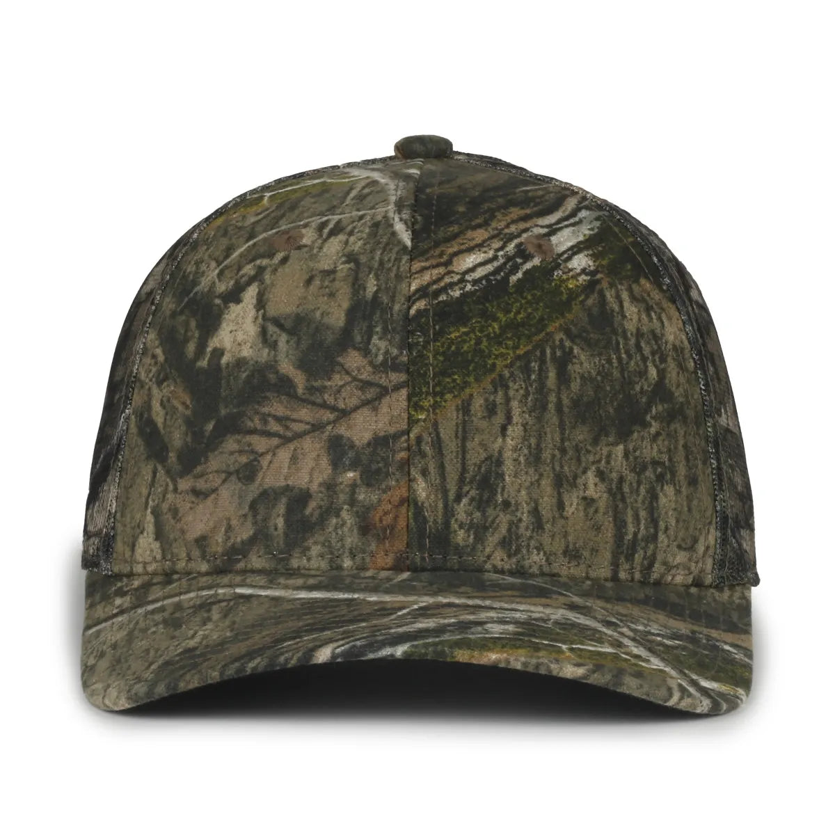 Outdoor Cap MB2020CAMO Canvas Camo Contrast Structured Trucker Hat Unisex Accessories Hats & Caps