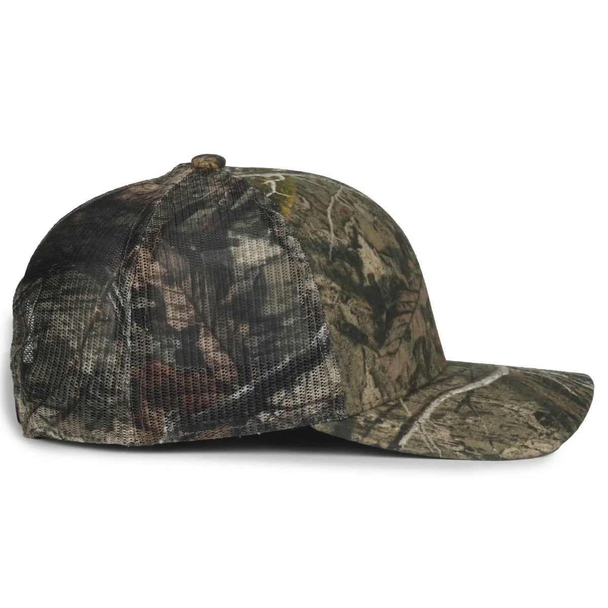 Outdoor Cap MB2020CAMO Canvas Camo Contrast Structured Trucker Hat Unisex Accessories Hats & Caps