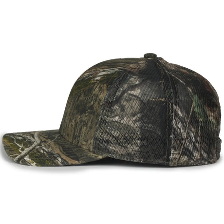 Outdoor Cap MB2020CAMO Canvas Camo Contrast Structured Trucker Hat Unisex Accessories Hats & Caps