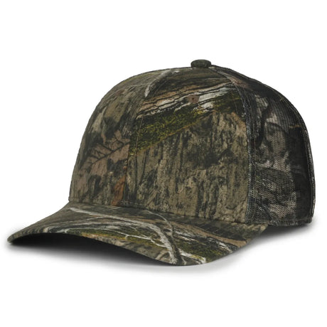 Outdoor Cap MB2020CAMO Canvas Camo Contrast Structured Trucker Hat Unisex Accessories Hats & Caps