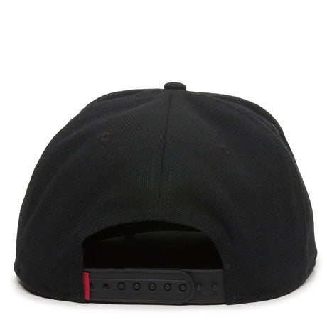Outdoor Cap REDLBL101 Flat Bill Structured Solid Back Hat Unisex Accessories Hats & Caps