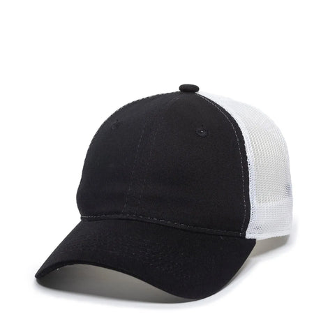 Outdoor Cap FWT-130L Garment Washed Cotton Twill Unstructured Trucker Hat Unisex Accessories Hats & Caps