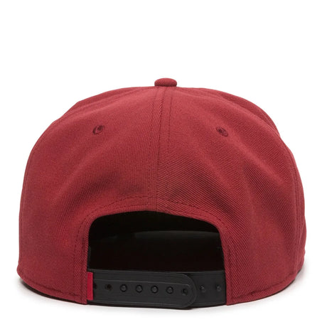 Outdoor Cap REDLBL101 Flat Bill Structured Solid Back Hat Unisex Accessories Hats & Caps