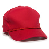 Outdoor Cap GL-555 Corded Visor Structured Solid Back Hat Unisex Accessories Hats & Caps