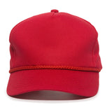 Outdoor Cap GL-555 Corded Visor Structured Solid Back Hat Unisex Accessories Hats & Caps