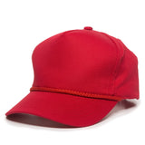 Outdoor Cap GL-555 Corded Visor Structured Solid Back Hat Unisex Accessories Hats & Caps