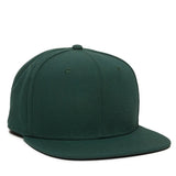 Outdoor Cap REDLBL101 Flat Bill Structured Solid Back Hat Unisex Accessories Hats & Caps