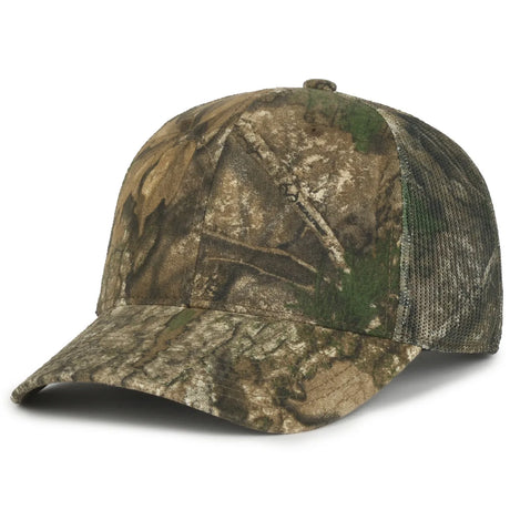 Outdoor Cap 315M Canvas Camo Structured Trucker Hat Unisex Accessories Hats & Caps