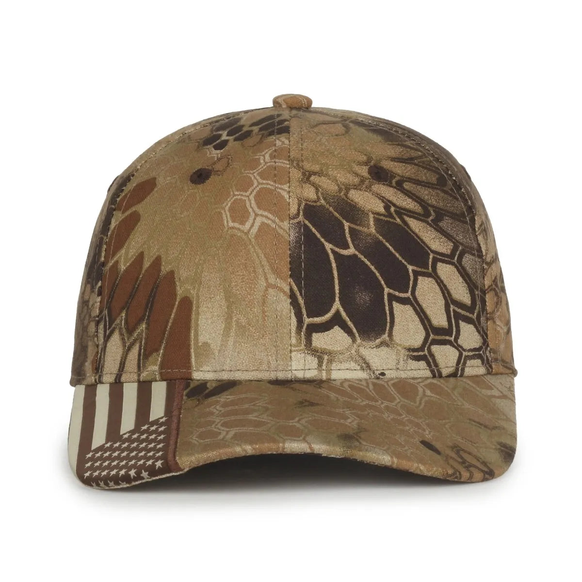 Outdoor Cap CWF-305 Woven Flag Structured Solid Back Hat Unisex Accessories Hats & Caps