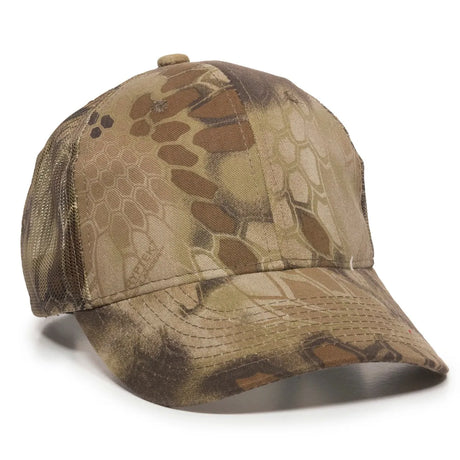 Outdoor Cap 315M Canvas Camo Structured Trucker Hat Unisex Accessories Hats & Caps