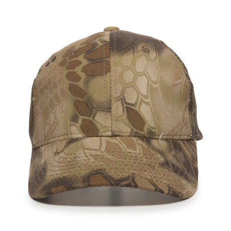 Outdoor Cap 315M Canvas Camo Structured Trucker Hat Unisex Accessories Hats & Caps