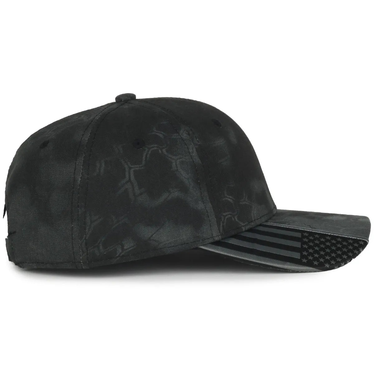 Outdoor Cap CWF-305 Woven Flag Structured Solid Back Hat Unisex Accessories Hats & Caps