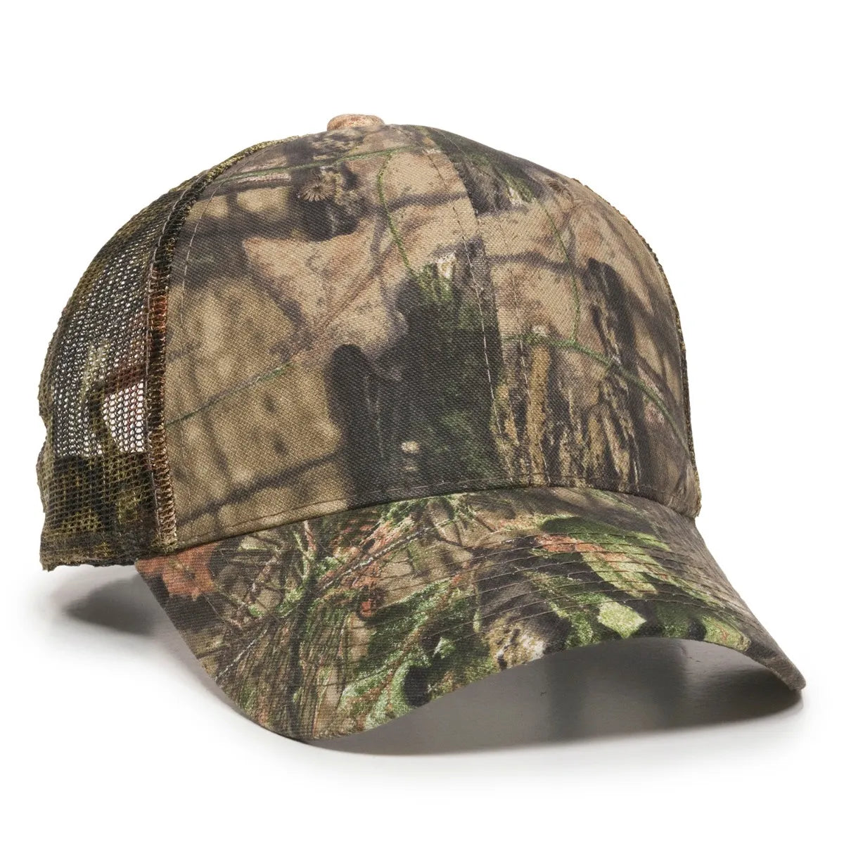 Outdoor Cap 315M Canvas Camo Structured Trucker Hat Unisex Accessories Hats & Caps