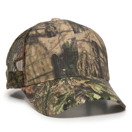Outdoor Cap 315M Canvas Camo Structured Trucker Hat Unisex Accessories Hats & Caps