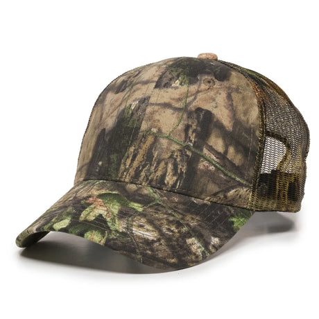 Outdoor Cap 315M Canvas Camo Structured Trucker Hat Unisex Accessories Hats & Caps