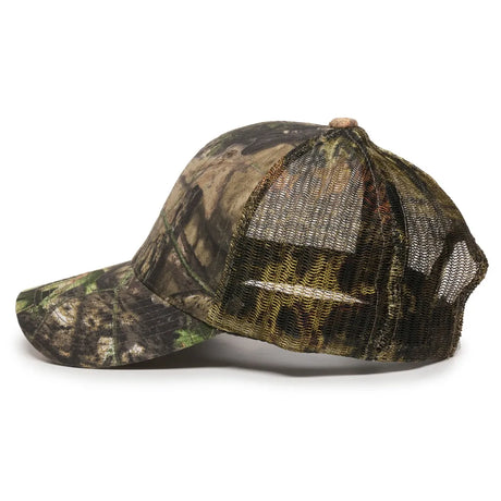 Outdoor Cap 315M Canvas Camo Structured Trucker Hat Unisex Accessories Hats & Caps