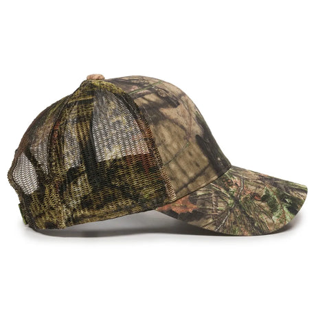 Outdoor Cap 315M Canvas Camo Structured Trucker Hat Unisex Accessories Hats & Caps