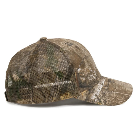 Outdoor Cap 315M Canvas Camo Structured Trucker Hat Unisex Accessories Hats & Caps