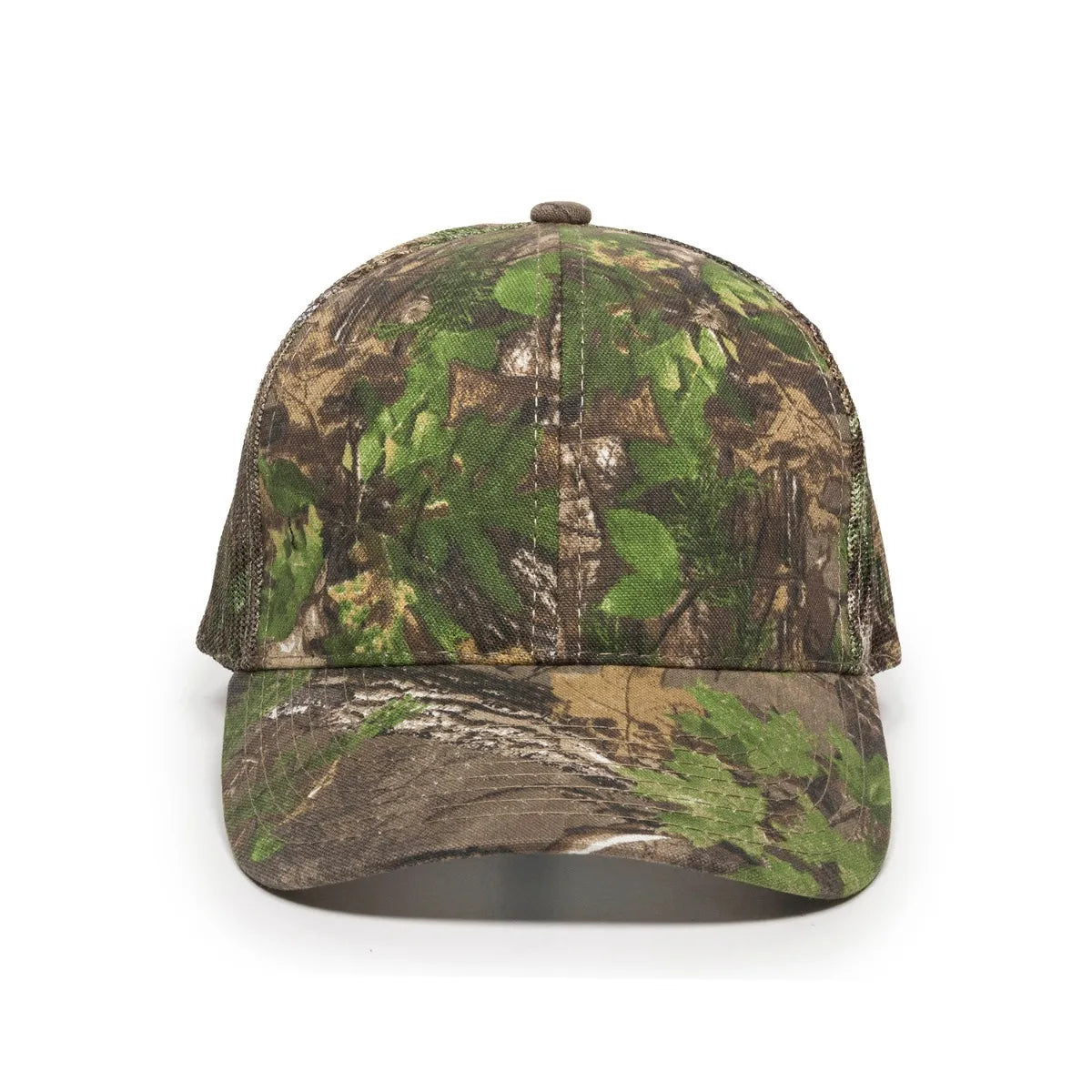 Outdoor Cap 315M Canvas Camo Structured Trucker Hat Unisex Accessories Hats & Caps