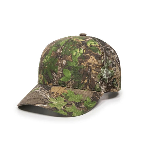 Outdoor Cap 315M Canvas Camo Structured Trucker Hat Unisex Accessories Hats & Caps