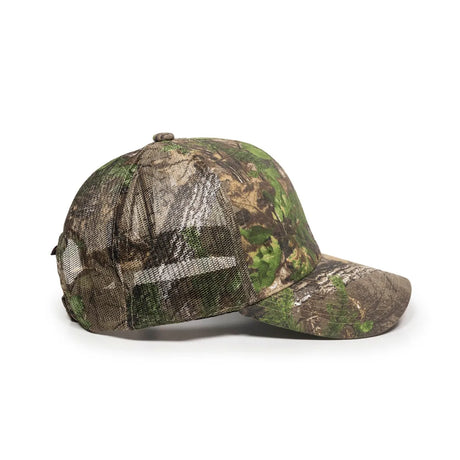 Outdoor Cap 315M Canvas Camo Structured Trucker Hat Unisex Accessories Hats & Caps