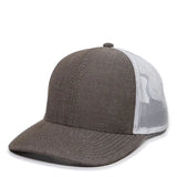 Outdoor Cap MBW-800CB Cotton Chambray Structured Trucker Hat Unisex Accessories Hats & Caps