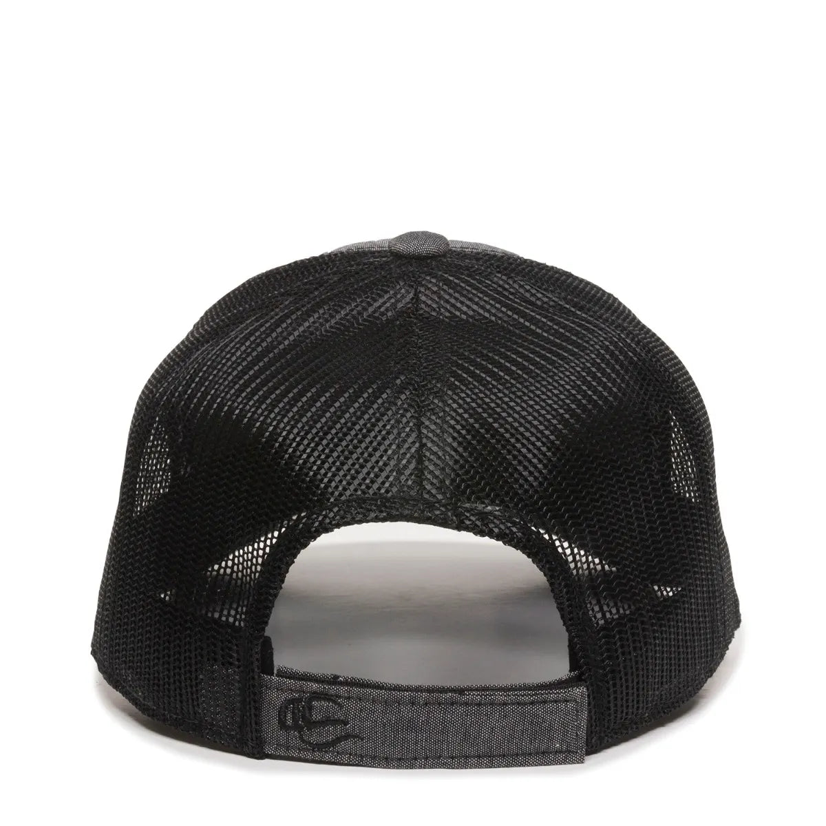 Outdoor Cap MBW-800CB Cotton Chambray Structured Trucker Hat Unisex Accessories Hats & Caps