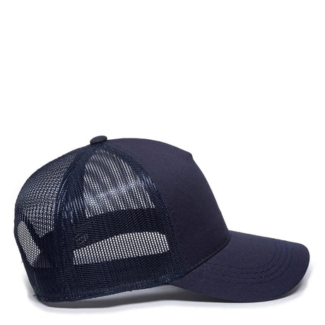 Outdoor Cap GL-415 Solid Cotton Twill Structured Trucker Hat Unisex Accessories Hats & Caps