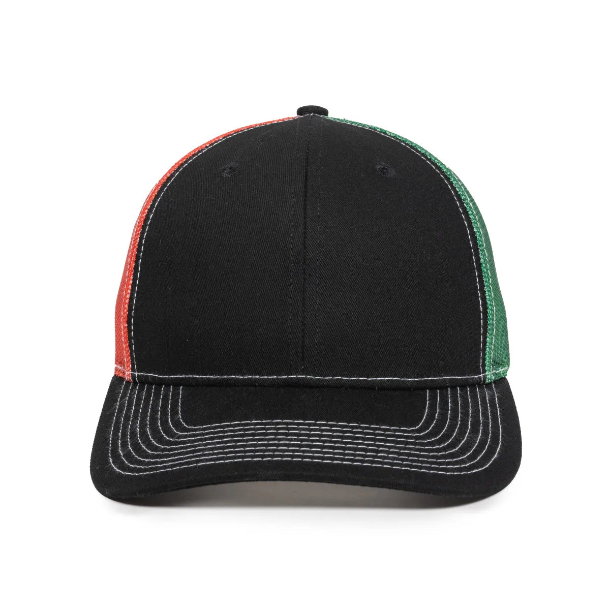 Outdoor Cap OC771PM Sublimated Flags Structured Trucker Hat Unisex Accessories Hats & Caps