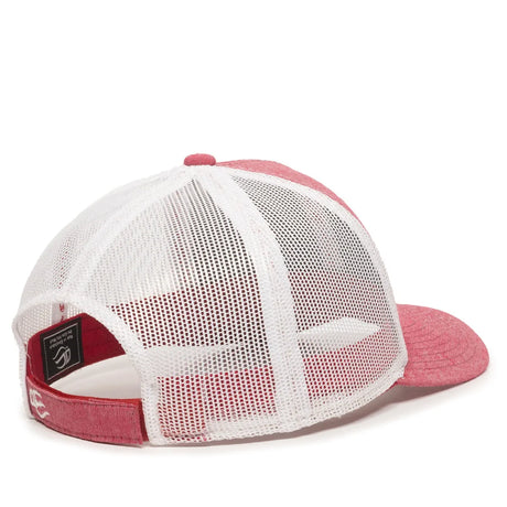 Outdoor Cap MBW-800CB Cotton Chambray Structured Trucker Hat Unisex Accessories Hats & Caps