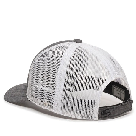 Outdoor Cap MBW-800CB Cotton Chambray Structured Trucker Hat Unisex Accessories Hats & Caps