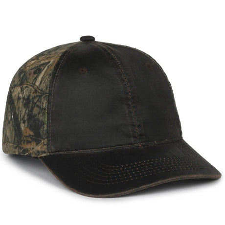 Outdoor Cap HPC-305 Camo Unstructured Solid Back Hat Unisex Accessories Hats & Caps