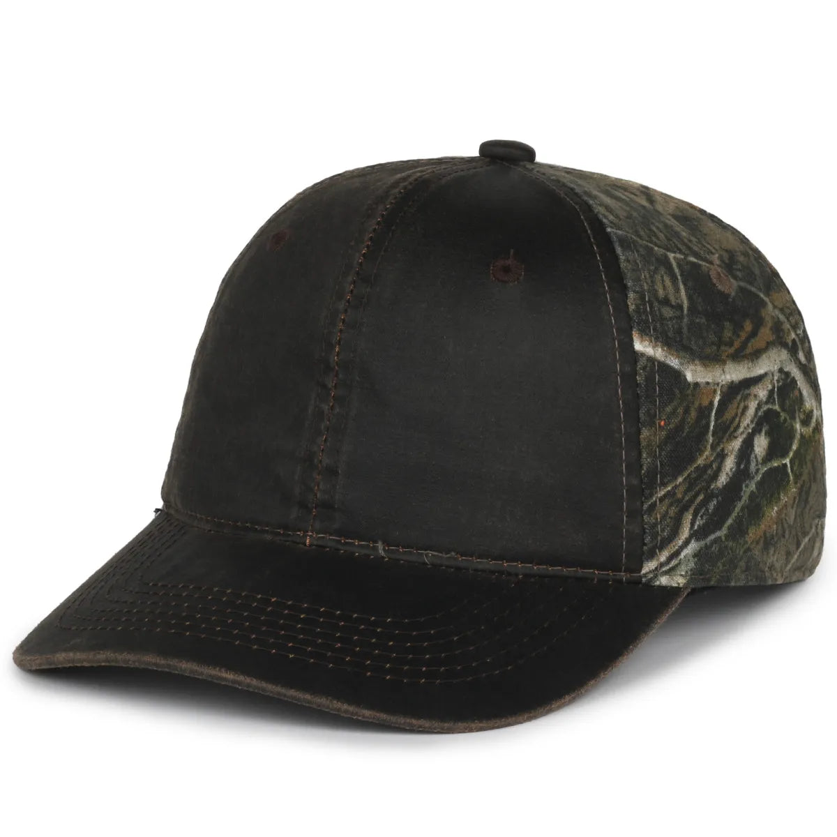 Outdoor Cap HPC-305 Camo Unstructured Solid Back Hat Unisex Accessories Hats & Caps