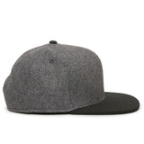 Outdoor Cap REDLBL104 Melton Wool Structured Solid Back Hat Unisex Accessories Hats & Caps