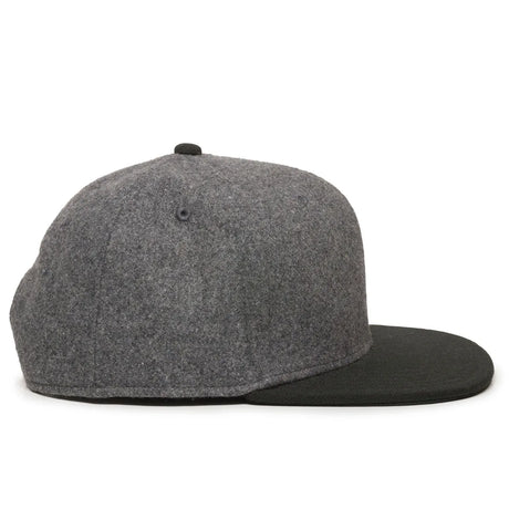 Outdoor Cap REDLBL104 Melton Wool Structured Solid Back Hat Unisex Accessories Hats & Caps