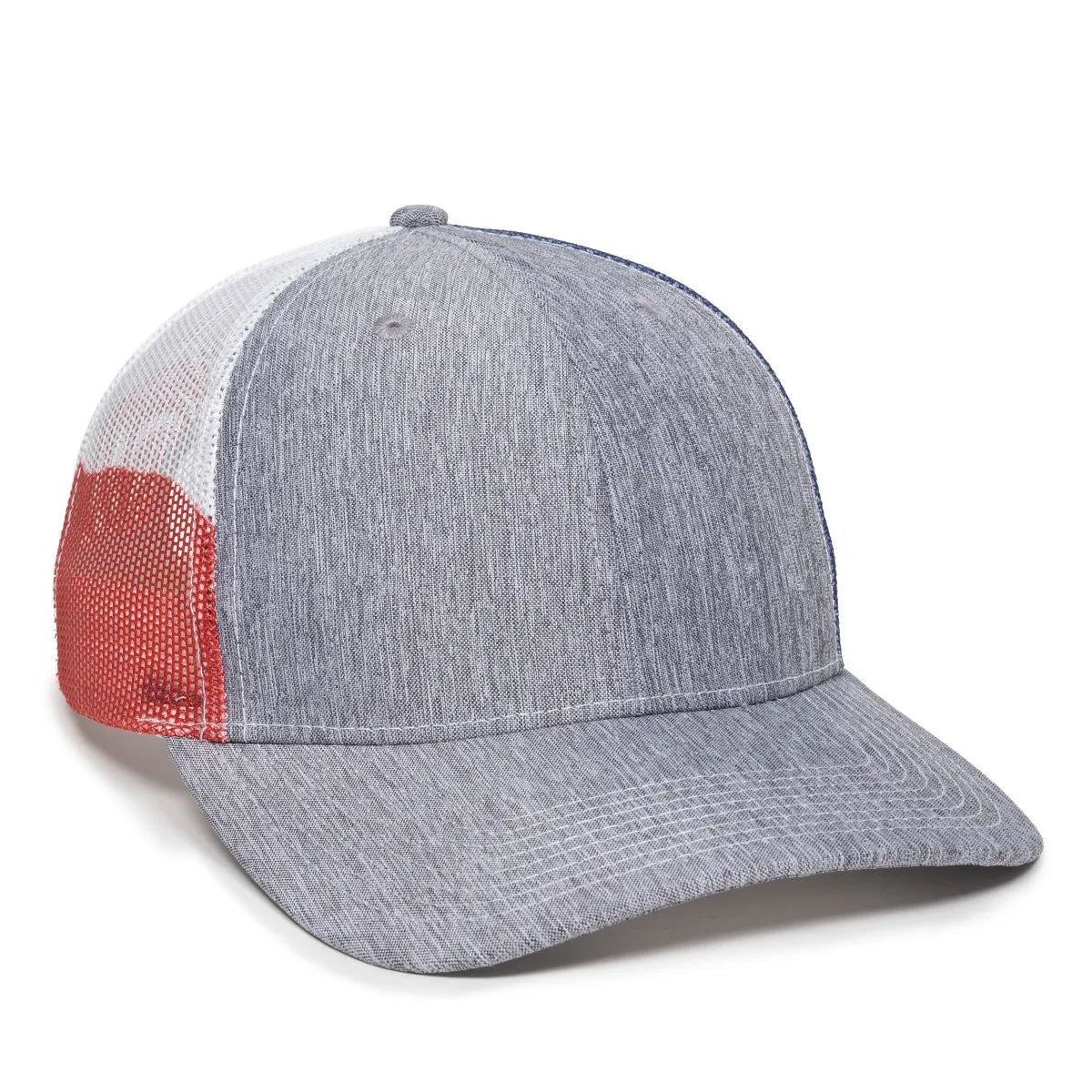Outdoor Cap OC771PM Sublimated Flags Structured Trucker Hat Unisex Accessories Hats & Caps