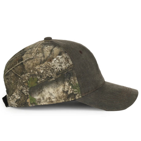 Outdoor Cap HPC-305 Camo Unstructured Solid Back Hat Unisex Accessories Hats & Caps